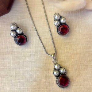 Ruby-Pearl Set
