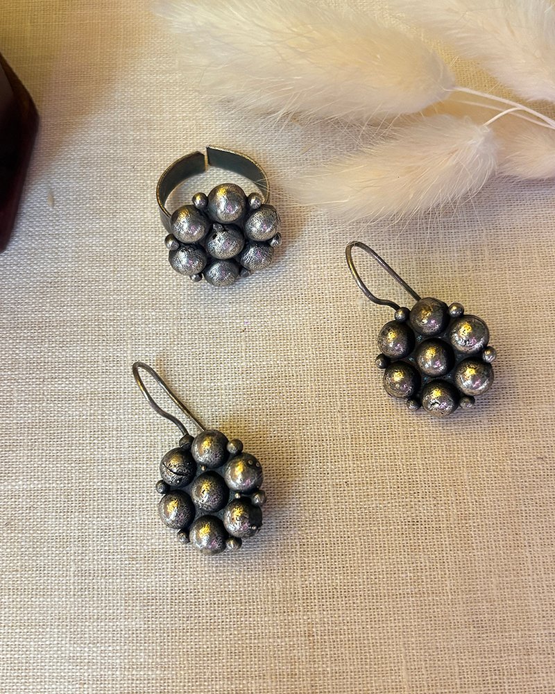 Silver Cluster Jewel Set - Image 3