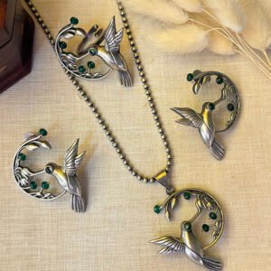 Hummingbird Necklace Set