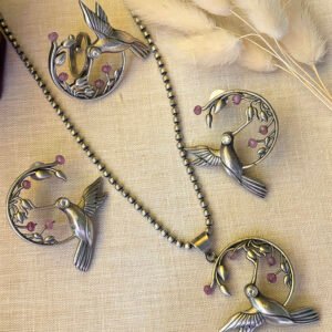 Hummingbird Necklace Set