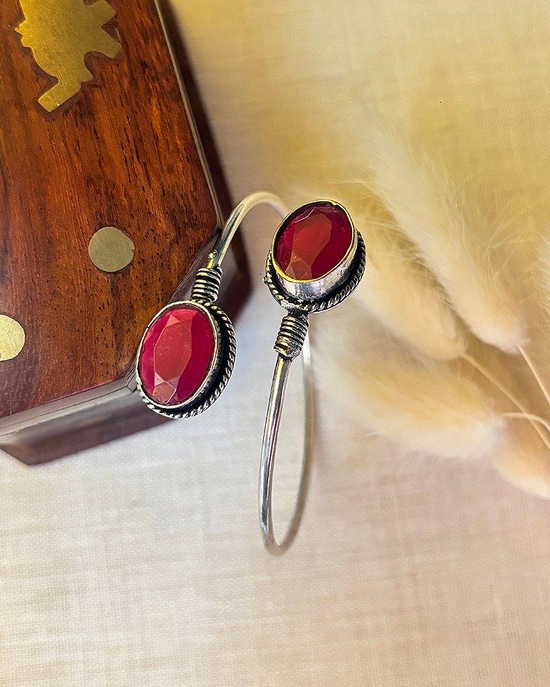 Red stone pendant set - Image 2