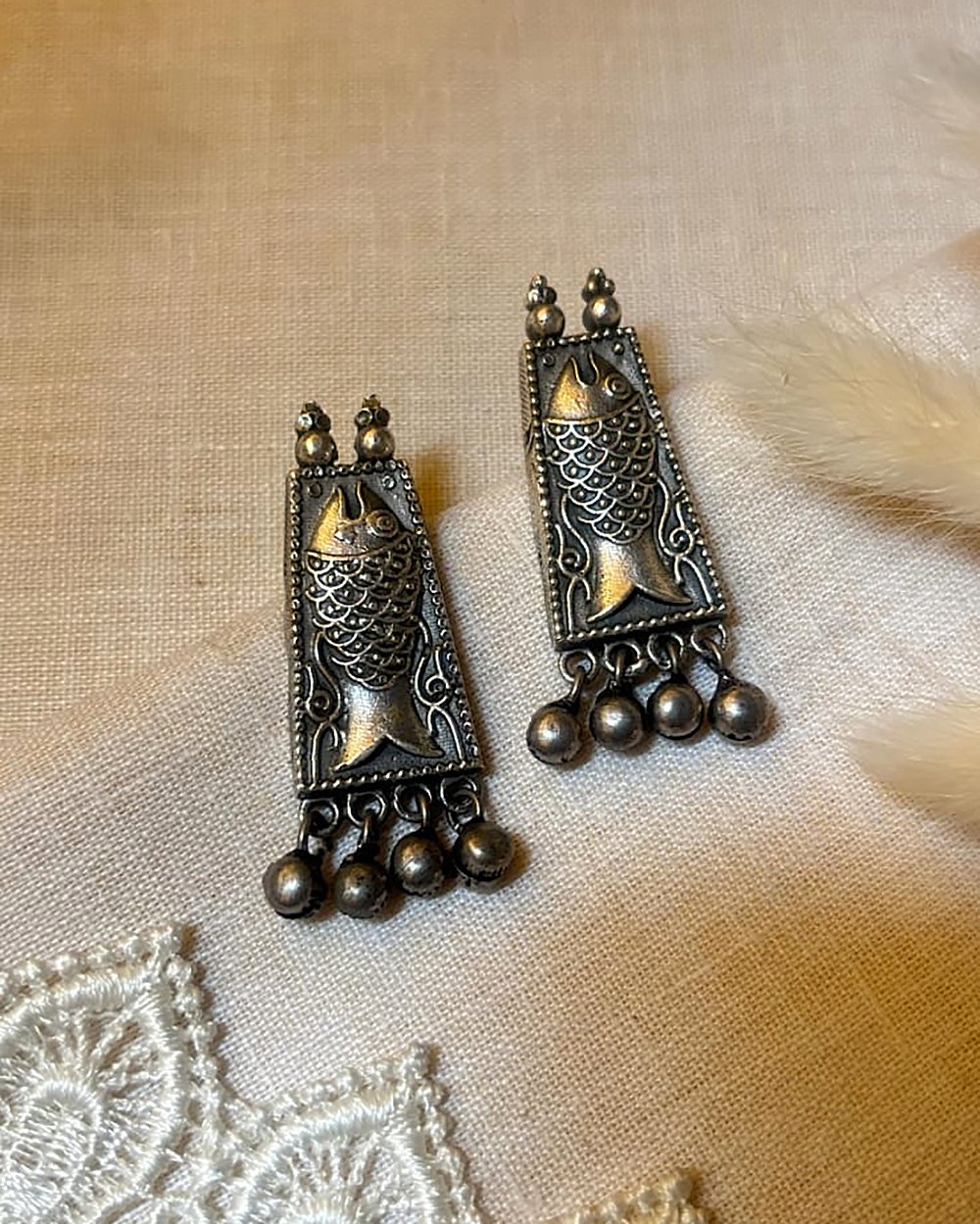 Fish Ghungroo earrings