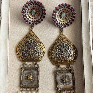 Mehfil Ruby Bloom Earrings